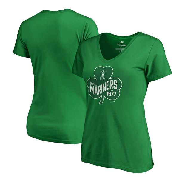 Women Seattle Mariners Fanatics Branded Kelly Green Plus Sizes St. Patrick's Day Paddy's Pride T-Shirt,We sell and wholesale Women Seattle Mariners Fanatics Branded Kelly Green Plus Sizes St. Patrick's Day Paddy's Pride T-Shirt on line form chian!